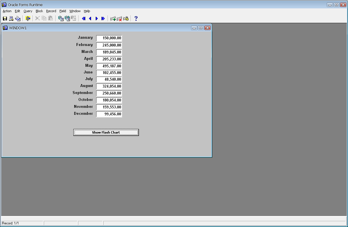 عرض تقارير بيانية باستخدام Macromedia Flash مع قاعدة بيانات أوراكل