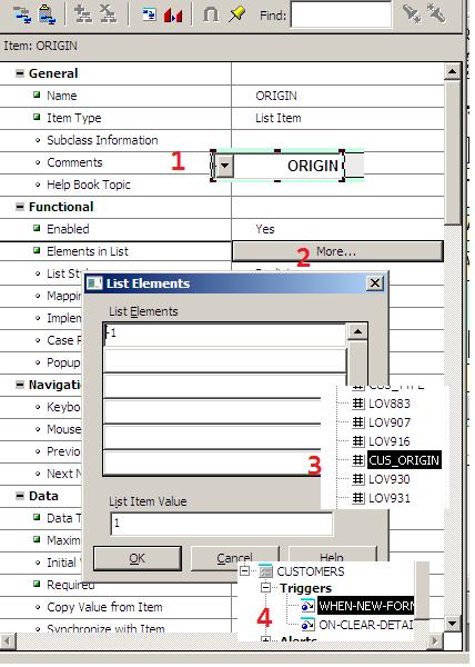 كيفية التعامل مع Item List